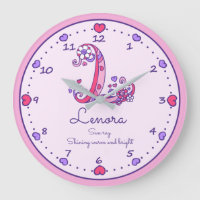 Monogramme L Lenora nom du coeur signifiant horlog
