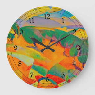 Grande Horloge Ronde Montagnes de Majorque, tableau de Leo Gestel