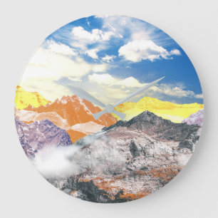 Grande Horloge Ronde Montagnes (montage photo) 1