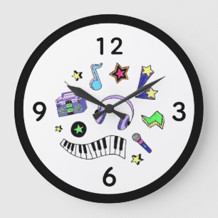 Grande Horloge Ronde Montez la musique