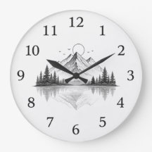 Montre élégante de la nature montagneuse