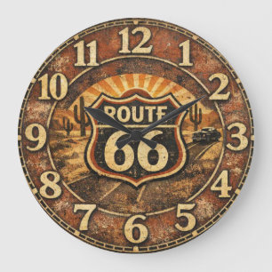 Grande Horloge Ronde Montre Historique de l'Horizon du Désert de la Mot