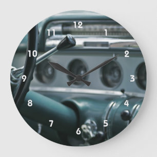 Grande Horloge Ronde Montres murales de voiture classiques