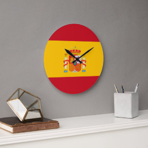 Grande Horloge Ronde Montrez vos couleurs - Espagne