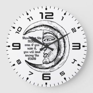 Grande Horloge Ronde Moonlit Inspiration Wall Clock