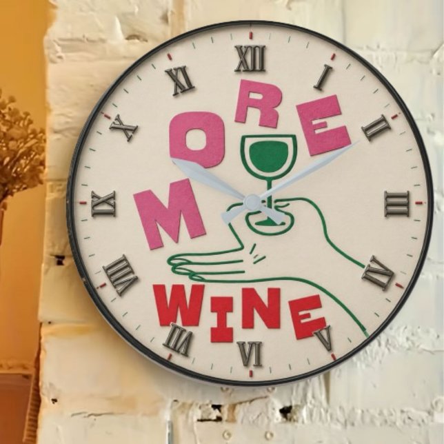 Grande Horloge Ronde More Wine Modern  (Créateur téléchargé)