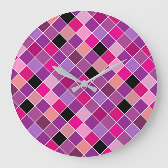 Grande Horloge Ronde Mosaïque sur verre 10 (Recto)