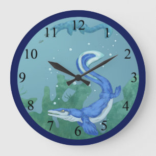 Grande Horloge Ronde Mosasaure