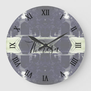 Grande Horloge Ronde Mosquée vintage Iran Ispahan