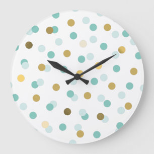 Grande Horloge Ronde Motif à la mode d'Eilin