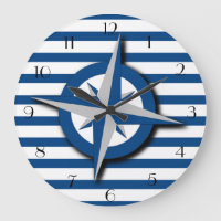 Motif boussole et rayures inspiré du nautique