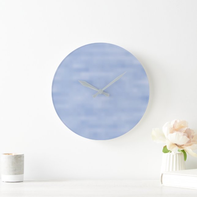 Grande Horloge Ronde Motif ciel bleu clair (Maison)