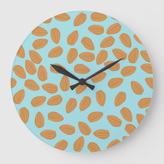 Grande Horloge Ronde Motif d'amandes (Recto)