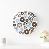 Motif De Donuts, Donuts Bleus, Donuts Brown