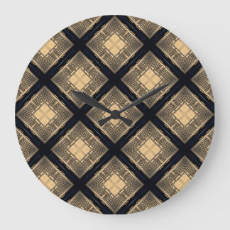 Grande Horloge Ronde Motif de touches d'ordinateur