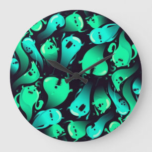 Grande Horloge Ronde Motif fantôme