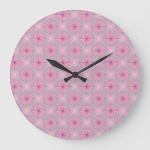 Grande Horloge Ronde Motif Mandala