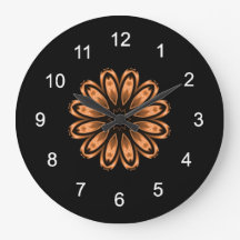 Motif mandala cuivre et noir 3