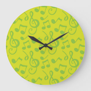 Grande Horloge Ronde Motif musical