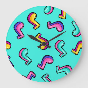 Grande Horloge Ronde Motif musical