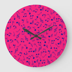 Grande Horloge Ronde Motif musical