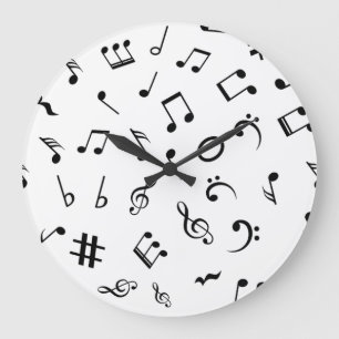 Grande Horloge Ronde Motif musical