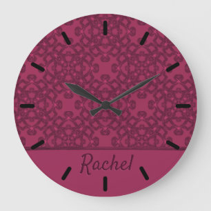 Grande Horloge Ronde Motif personnalisé de mûre