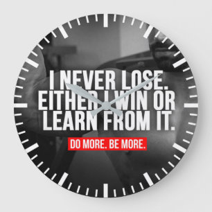 Grande Horloge Ronde Motivation de l'entraînement