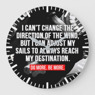 Grande Horloge Ronde Motivation de l'entraînement