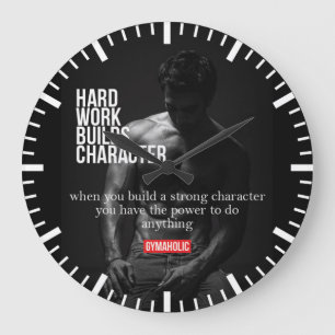 Grande Horloge Ronde Motivation fitness et gym - Bodybuilding, Lifting