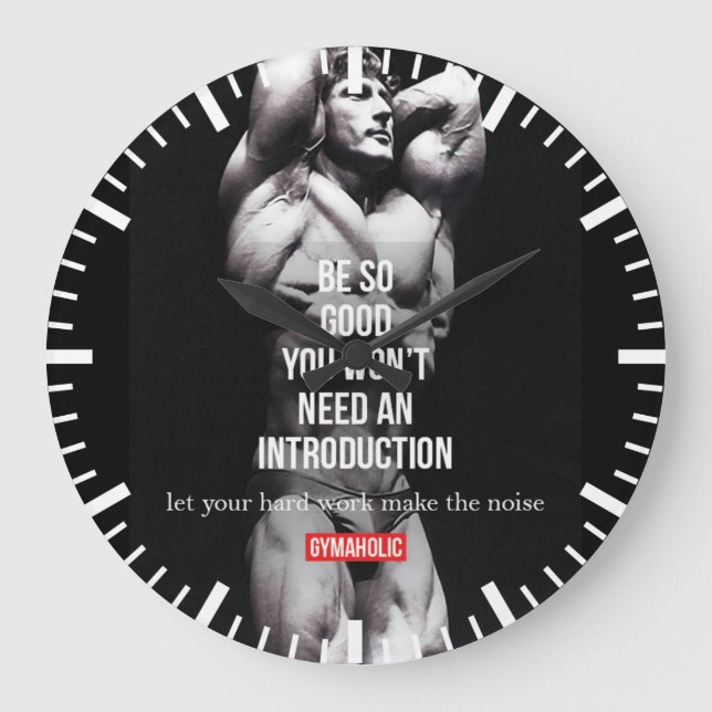 Grande Horloge Ronde Motivation fitness et gym - Bodybuilding, Lifting (Recto)