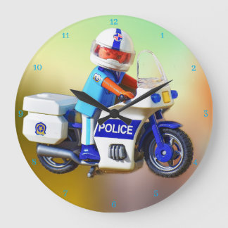 Grande Horloge Ronde Moto de police