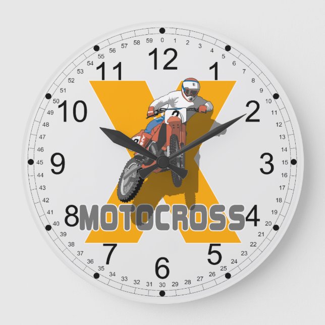 Grande Horloge Ronde Motocross extrême (Recto)