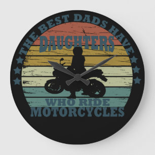 Grande Horloge Ronde motocyclette fille de meilleur pads