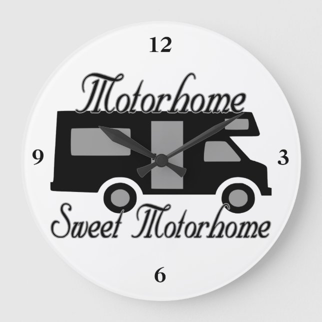 Grande Horloge Ronde Motorhome Sweet Motorhome RV (Recto)