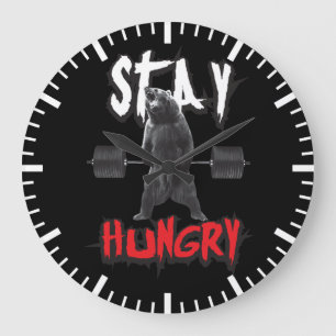 Grande Horloge Ronde Mots de motivation - séjour affamé