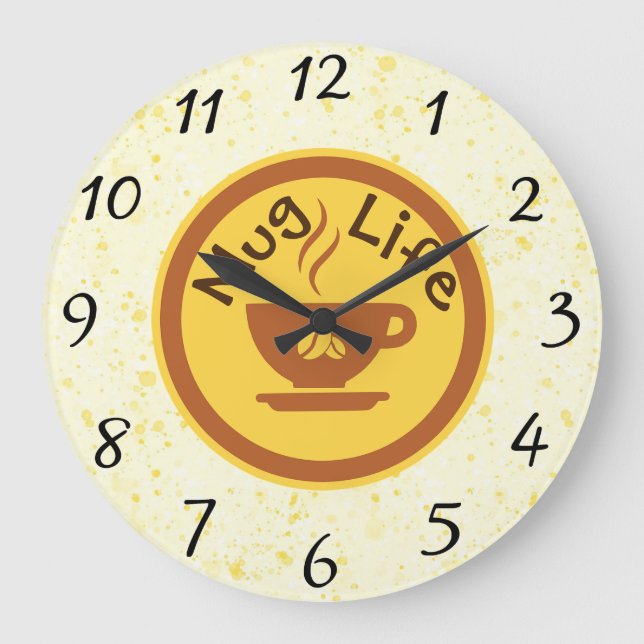 Grande Horloge Ronde Mug Life Wall Clock (Recto)