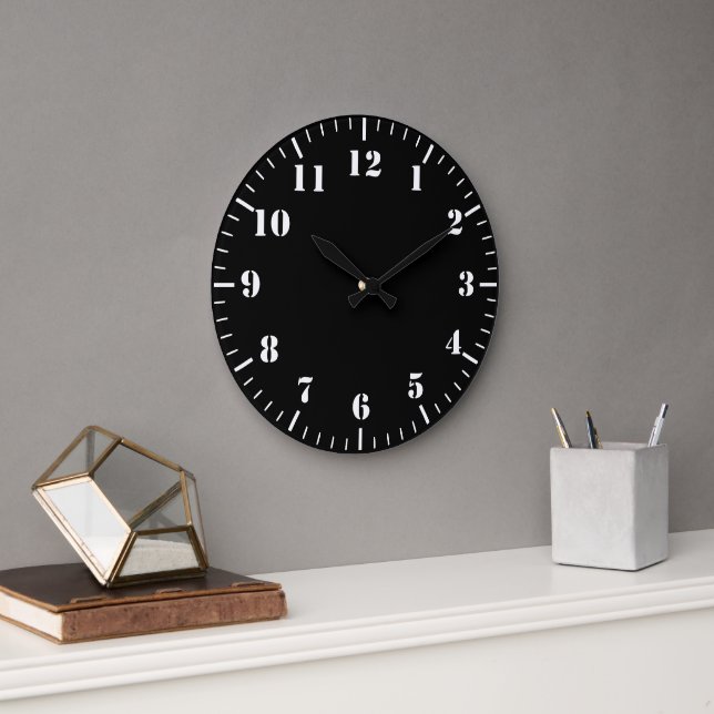 Grande Horloge Ronde Mur (Bureau)