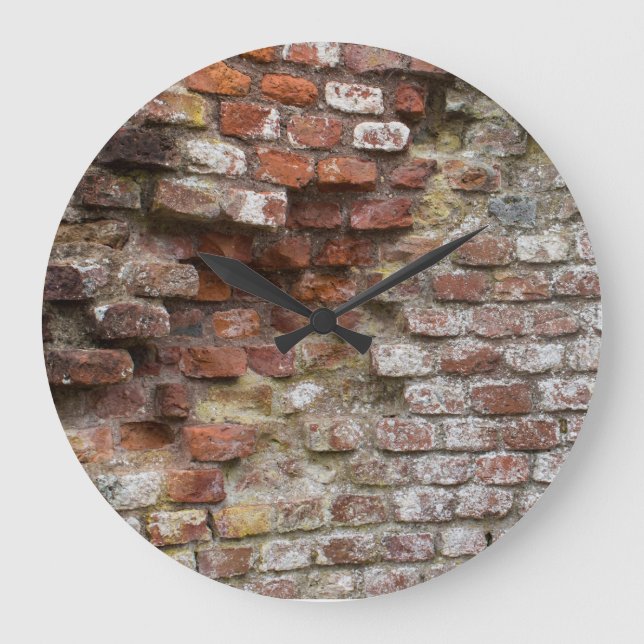 Grande Horloge Ronde Mur en briques (Recto)