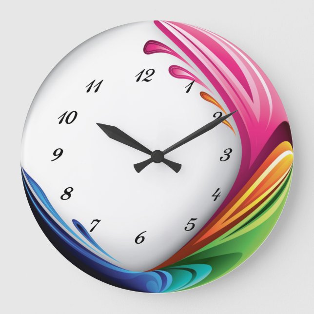 Grande Horloge Ronde Murclock de Modern Color (Recto)