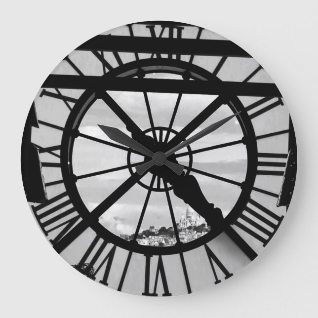Grande Horloge Ronde Musée d'Orsay avec Sacré Coeur (Recto)