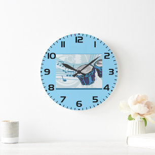 Grande Horloge Ronde Musique Bongo Drum