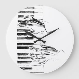 Grande Horloge Ronde Musique piano