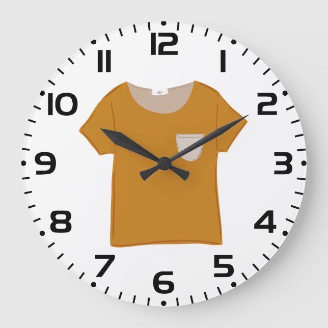 Grande Horloge Ronde Mustard Yellow Minimalist Top (Recto)