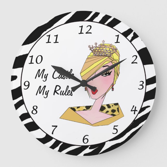 Grande Horloge Ronde "My Castle, My Rules” DIVA Clock (Recto)