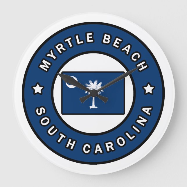 Grande Horloge Ronde Myrtle Beach Caroline du Sud (Recto)