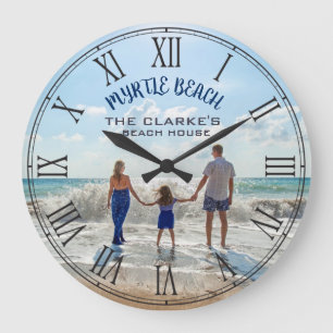 Grande Horloge Ronde Myrtle Beach Caroline du Sud ou Change to Any