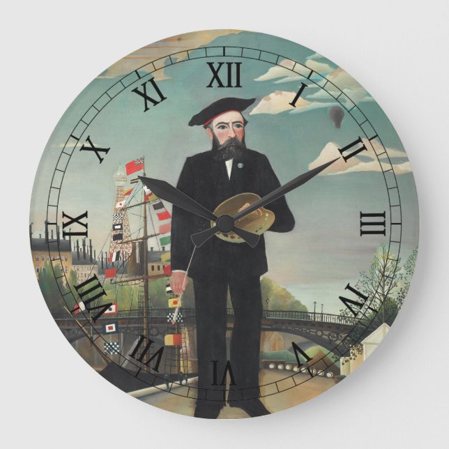 Grande Horloge Ronde Myself Portrait Paysage 1890, Henri Rousseau (Recto)
