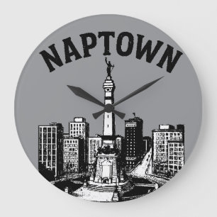 Grande Horloge Ronde Naptown Indianapolis Indiana