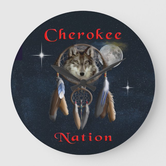 Grande Horloge Ronde Nation cherokee (Recto)